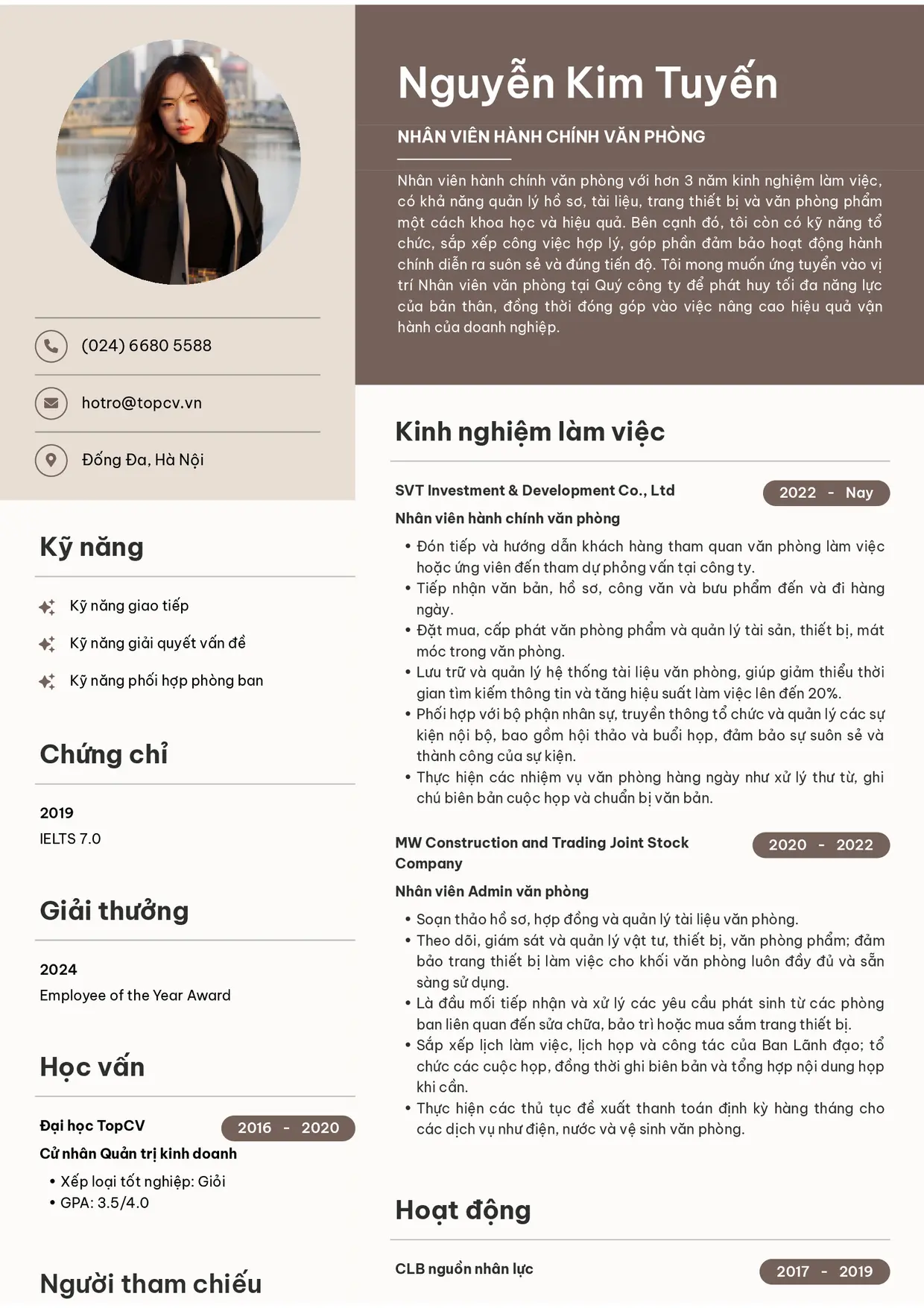 Modern Brown Professional